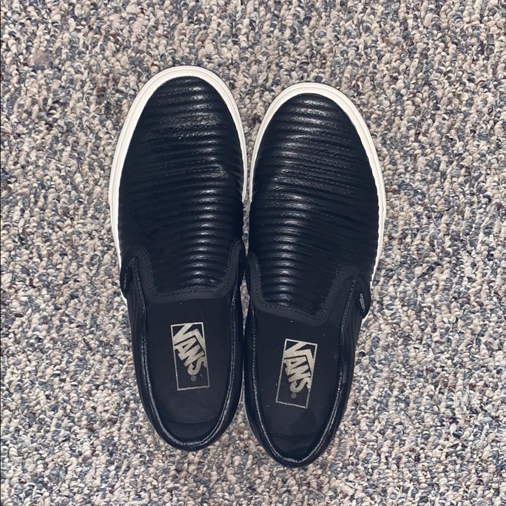 Black Leather vans
